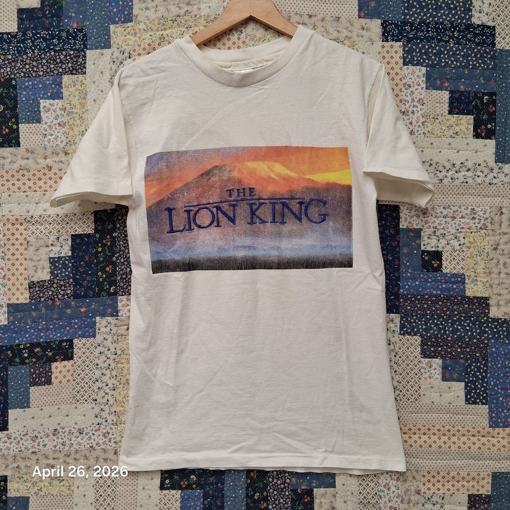 Vintage 1994 The Lion King Movie Promo‎ Premier Shirt Size Medium Single Stitch